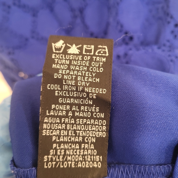 Ronni Nicole Royal Blue Drese Sz 12 - Picture 5 of 5